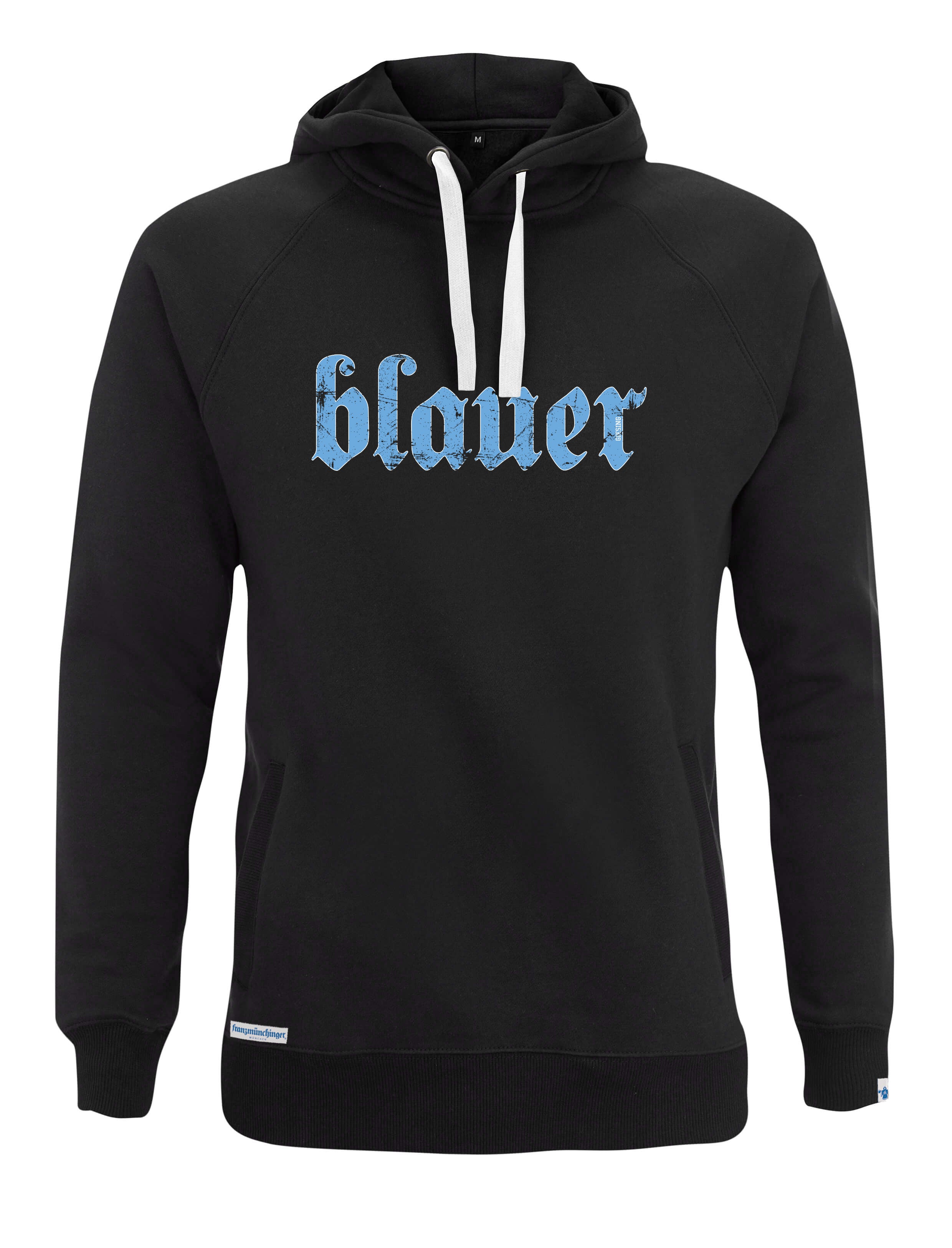 blauer Hoodie