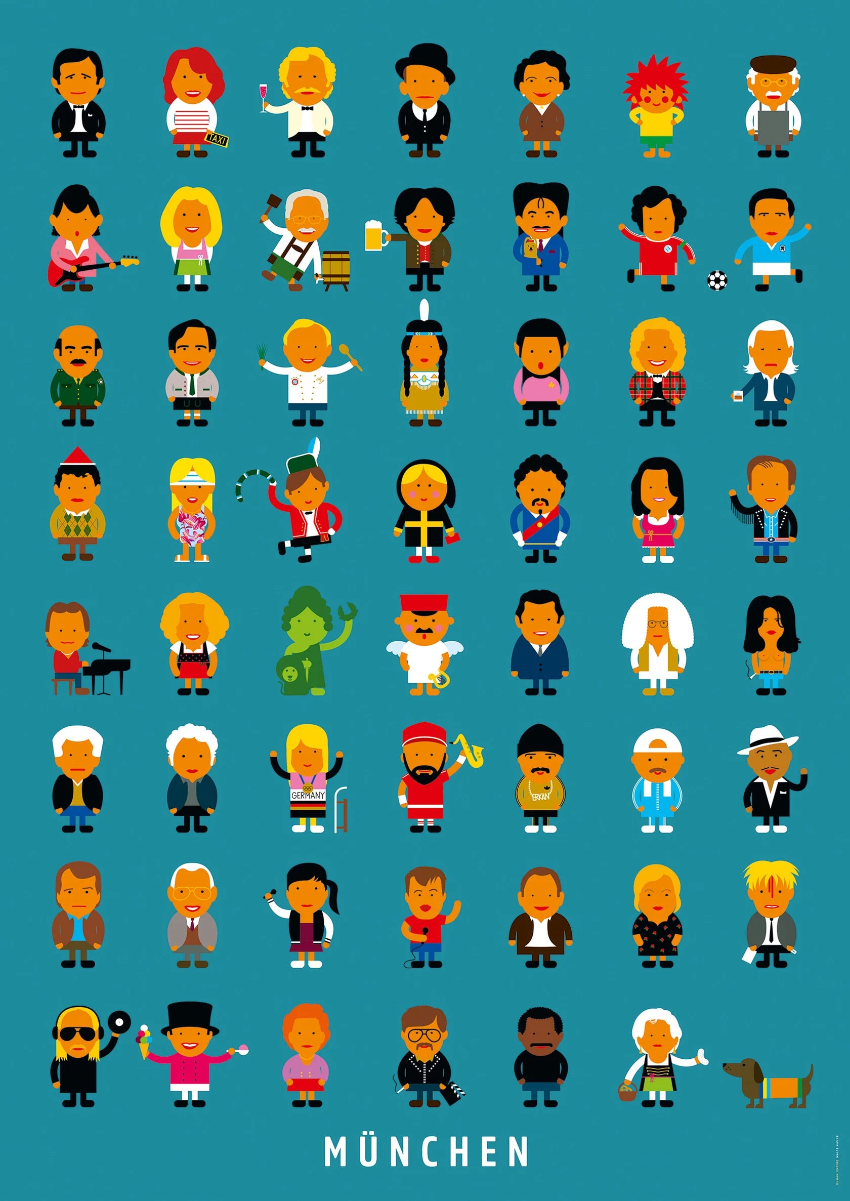 Leute München Poster