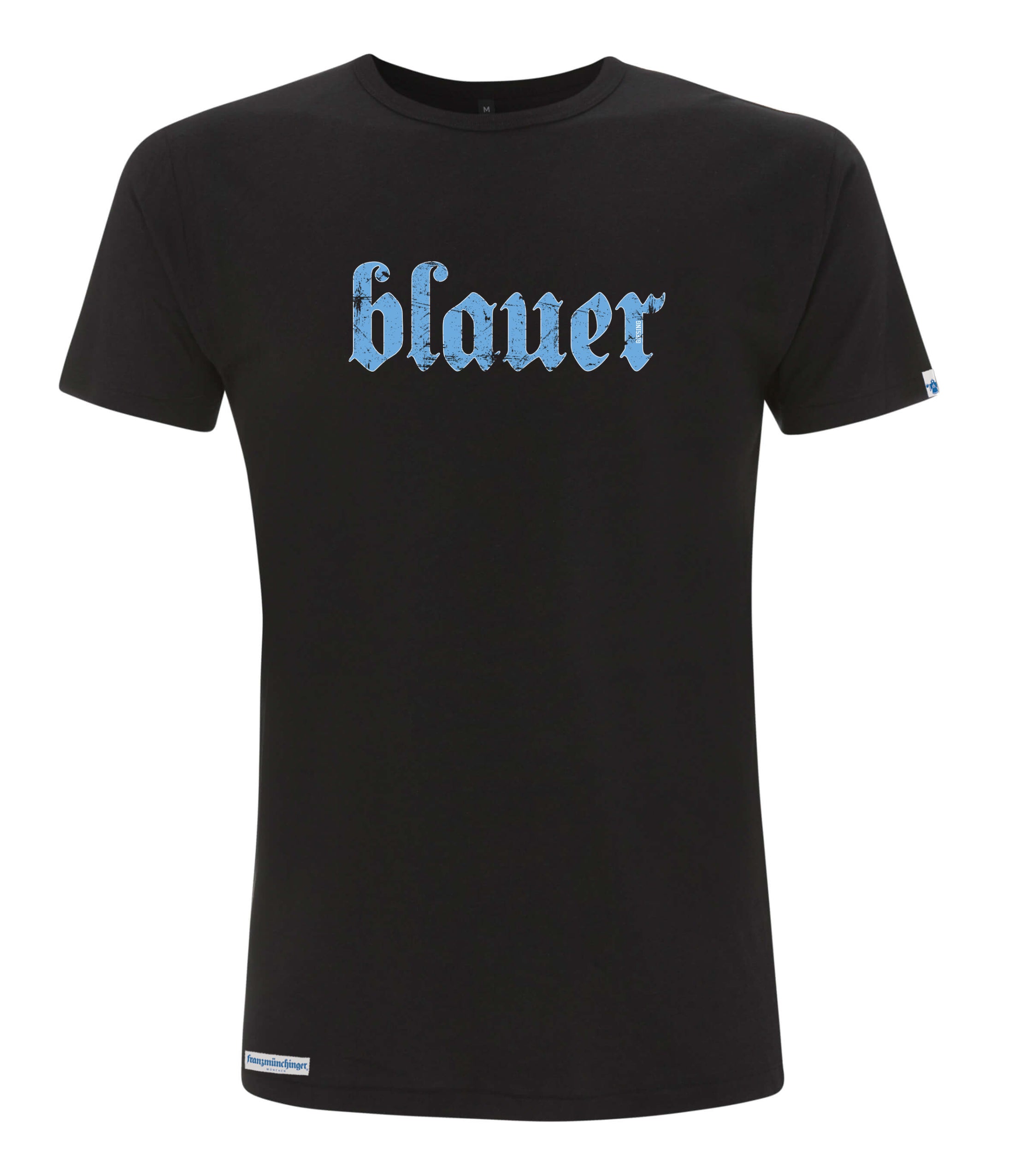 blauer Shirt